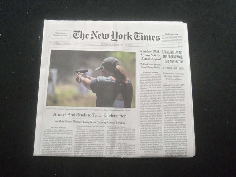 2022 JULY 31 NEW YORK TIMES - KREMLIN IS LAYING THE GROUNDWORK FOR ANNEXATION