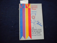 1983-1984 SIX CHARACTES IN SEARCH OF AN AUTHOR PROGRAM - TONY SHALOUB - J 8330