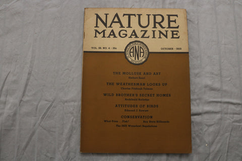 1935 OCTOBER NATURE MAGAZINE - F 255V