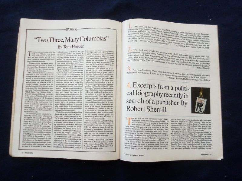 1968 JUNE 15 RAMPARTS MAGAZINE -A LETTER FROM JAIL BY ELDRIDGE CLEAVER- SP 5746B