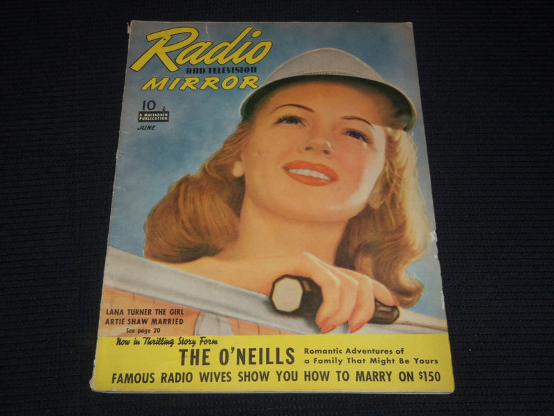 1940 JUNE RADIO AND TELEVISION MIRROR MAGAZINE - LANA TURNER COVER - E 12492