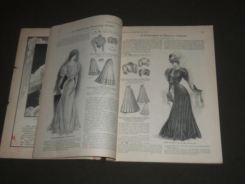 1906 DECEMBER MCCALL'S MAGAZINE - GREAT FASHION ILLUSTRATIONS & ADS - ST 5375