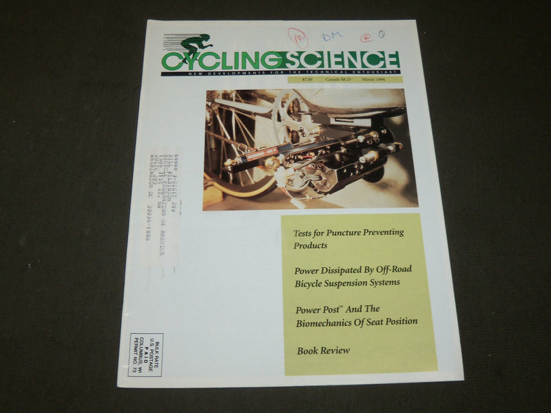1990-1995 CYCLING SCIENCE MAGAZINE LOT OF 7 ISSUES - O 3252