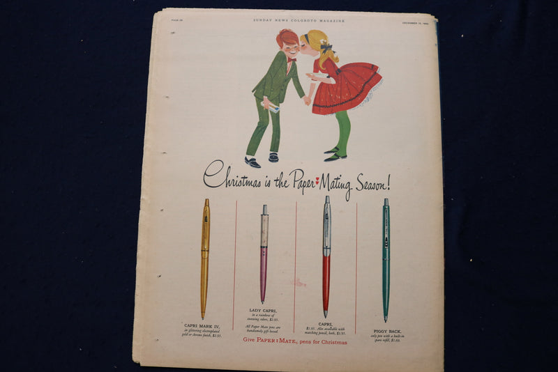 1963 DEC 15 SUNDAY NEWS COLOROTO MAGAZINE - MERRY CHRISTMAS - JFK-LBJ - E 23206