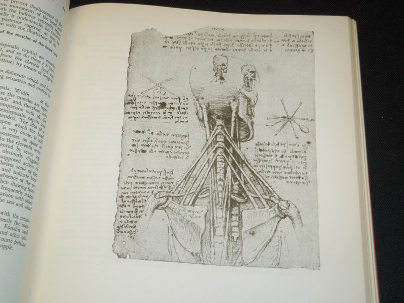 1952 LEONARDO DA VINCI ON THE HUMAN BODY BOOK BY CHARLES D. O'MALLEY - I 1756