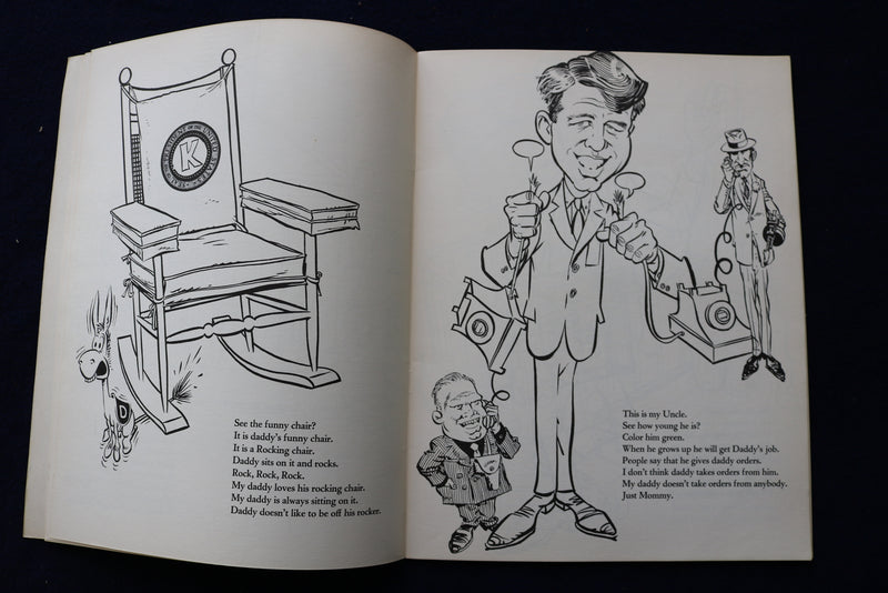 1962 JFK COLORING BOOK - SOFTCOVER - K 1547