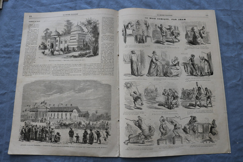 1867 MAY 4 LE MONDE ILLUSTRE MAGAZINE - 9, RUE DROUOT - FRENCH - NP 8446