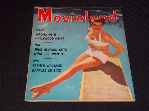 1953 AUGUST MOVIELAND MAGAZINE - ESTHER WILLIAMS COVER - E 15601