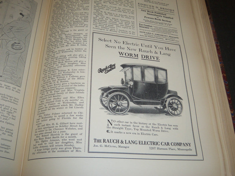 1913 THE BELLMAN MAGAZINE BOUND VOLUME LOT OF 2 COMPLETE YEAR - PHOTOS - R 423