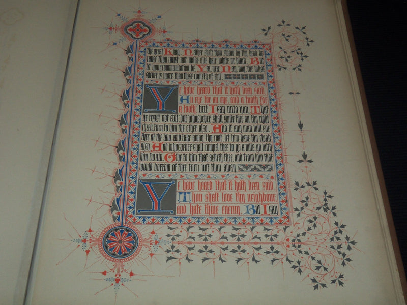 1861 SERMON ON THE MOUNT ILLUMINATED BY W & G AUDSLEY - CHARLES ROLT - Z 252