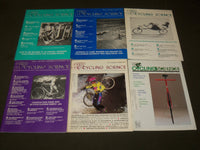 1990-1995 CYCLING SCIENCE MAGAZINE LOT OF 7 ISSUES - O 3252