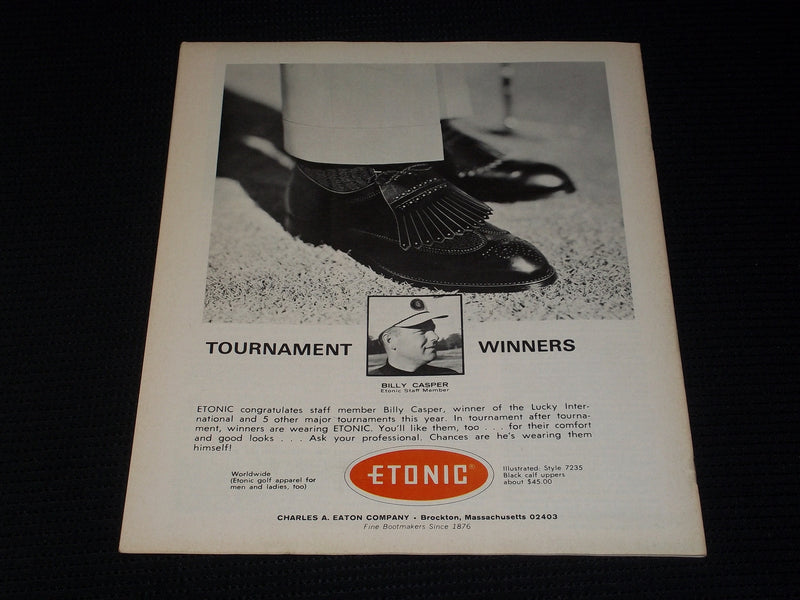 1968 NOVEMBER 12 GOLF WORLD MAGAZINE - BILLY CASPER FRONT COVER - E 6547