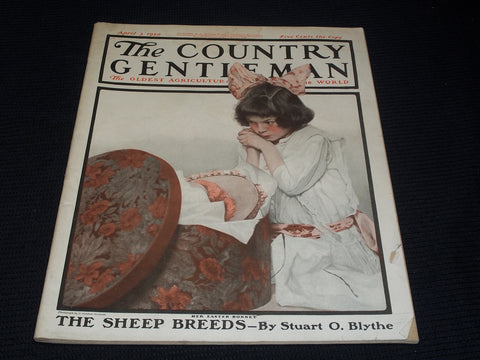 1920 APRIL 3 THE COUNTRY GENTLEMAN MAGAZINE ILLUSTRATED COVER ART - E 2883