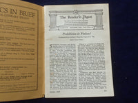 1928 OCTOBER THE READER'S DIGEST SOFTCOVER BOOK - NUMBER 78 - J 8439