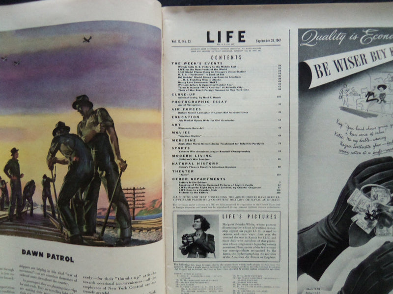 1942 SEPTEMBER 28 LIFE MAGAZINE - ADMIRAL WILLIAM LEAHY - L 306