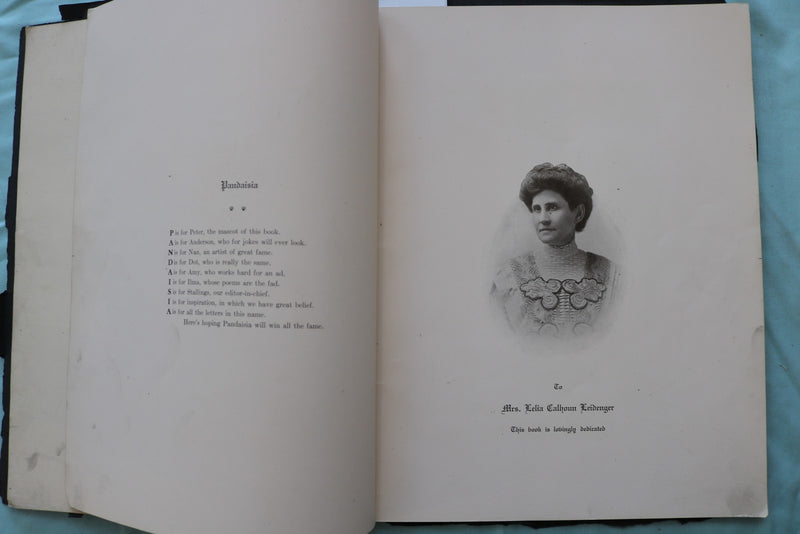 1910 & 1915 PANDAISIA - KENTUCKY HOME SCHOOL YEARBOOKS - LOT OF 2 - K 3310