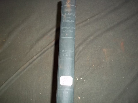 1920 INDEX-CATALOGUE OF THE LIBRARY OF THE SURGEON GENERAL'S OFFICE VOL- KD 1011