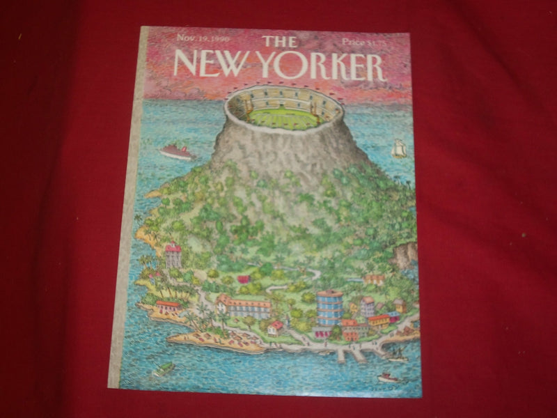 1990 NOVEMBER 19 NEW YORKER MAGAZINE FRONT COVER ONLY - GREAT ART FOR FRAMING