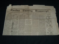 1866 MARCH 7 BOSTON EVENING TRANSCRIPT NEWSPAPER - THE TRIAL OF GEE - NP 4176