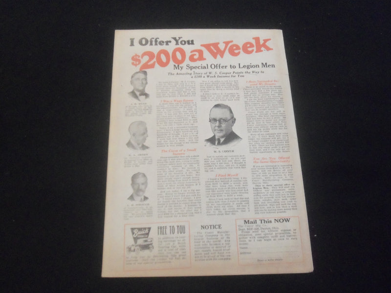 1924 FEB 29 THE AMERICAN LEGION WEEKLY MAGAZINE - ILLUSTRATED COVER - B 5529P