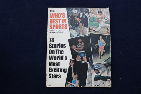1968 WHO'S BEST IN SPORTS MAGAZINE - YAZ-CHAMBERLAIN-CLEMENTE COVER - E 11882