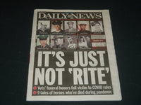 2020 MAY 25 NEW YORK DAILY NEWS NEWSPAPER - IT'S JUST NOT RITE - VETS' FUNERAL