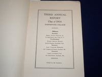 1916 THIRD ANNUAL REPORT CLASS OF 1914 DARTMOUTH COLLEGE - K 509