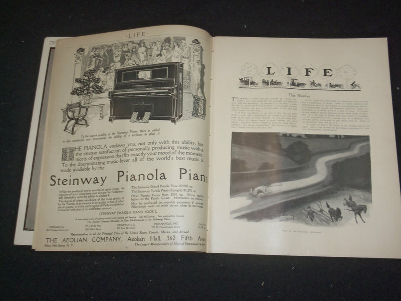1911 MAY 11 LIFE MAGAZINE - JOY RIDER'S NUMBER - THE REAL THING - ST 6453