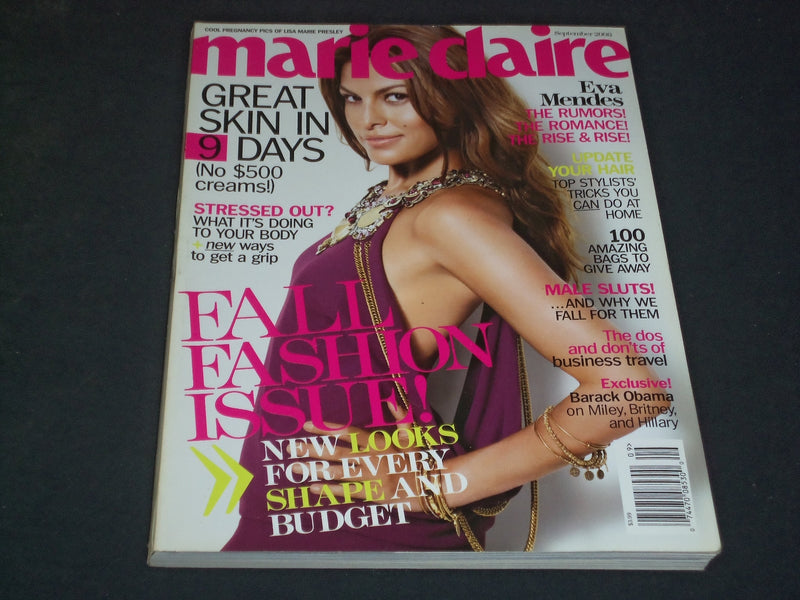 2008 SEPTEMBER MARIE CLAIRE MAGAZINE - EVA MENDES - SP 4651