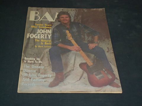 1985 MARCH 15 BAM MAGAZINE ISSUE NO. 202 - JOHN FOGERTY COVER - SP 2925
