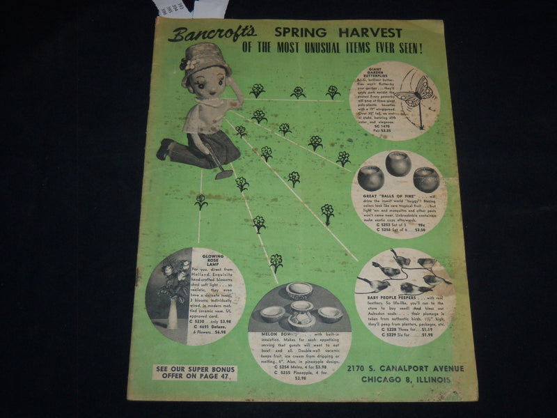 1960'S BANCROFT'S SPRING HARVEST CATALOG - CHICAGO, ILLINOIS - J 9187