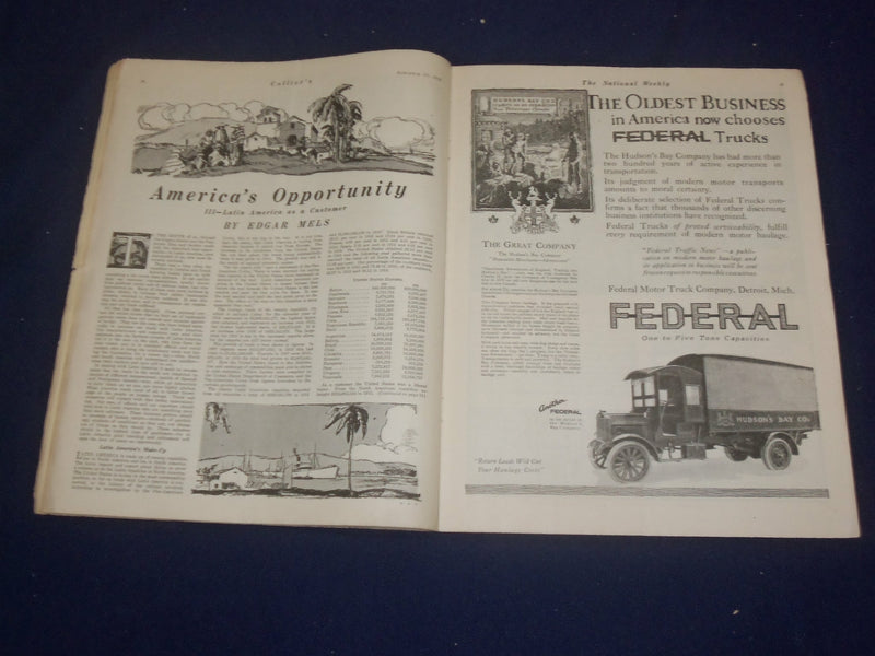 1919 FEBRUARY 22 COLLIER'S MAGAZINE -PEACE OF BOLSHEVISM BY M. SULLIVAN- ST 6752