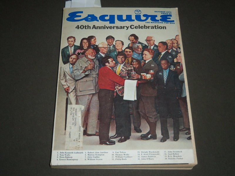 1973 OCTOBER ESQUIRE MAGAZINE 40TH ANNIVERSARY CELEBRATION ISSUE - J 2568