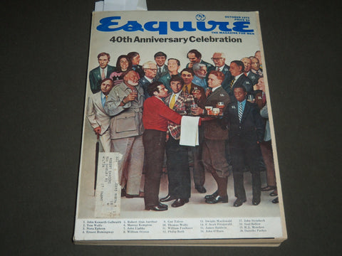 1973 OCTOBER ESQUIRE MAGAZINE 40TH ANNIVERSARY CELEBRATION ISSUE - J 2568