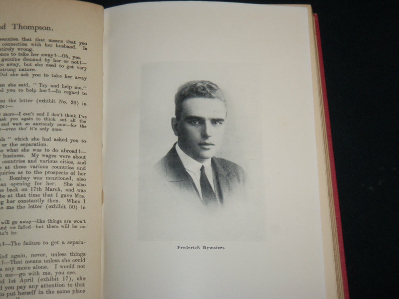 1951 TRIAL OF FREDERICK BY WATERS AND EDITH THOMPSON BOOK BY YOUNG - KD 6667
