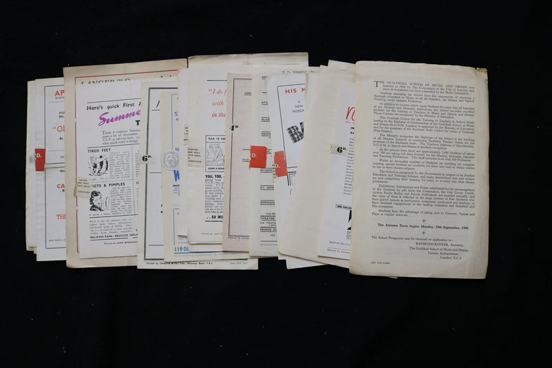 1947-1949 LONDON THEATRE PROGRAMS - LOT OF 22 - K 1822