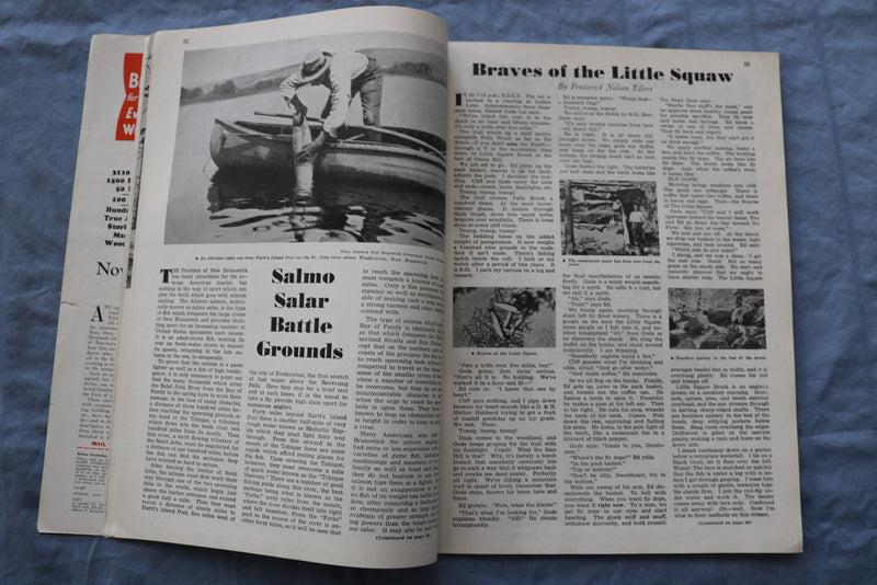 1938 MARCH OUTDOORS MAGAZINE - FISHING-HUNTING-DOGS-BOATING-CAMPING - ST 1001J