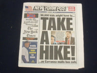 2020 JULY 12 NEW YORK POST NEWSPAPER-AROLDIS CHAPMAN TESTS POSITIVE