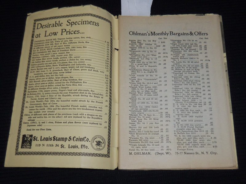 1913 JULY 31 THE WEST AND COLLECTOR'S WORLD MAGAZINE - VOLUME 59 NO. 3 - J 9890