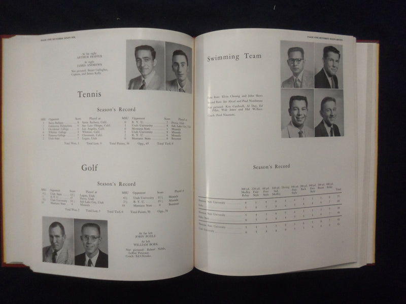 1956 THE SENTINAL MONTANA STATE UNIVERSITY YEARBOOK -MISSOULA, MONTANA - YB 3295