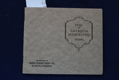 1935 GEMS OF AMERICAN ARCHITECTURE SOFTCOVER BOOK BY WILLIAM GREER - K 1327