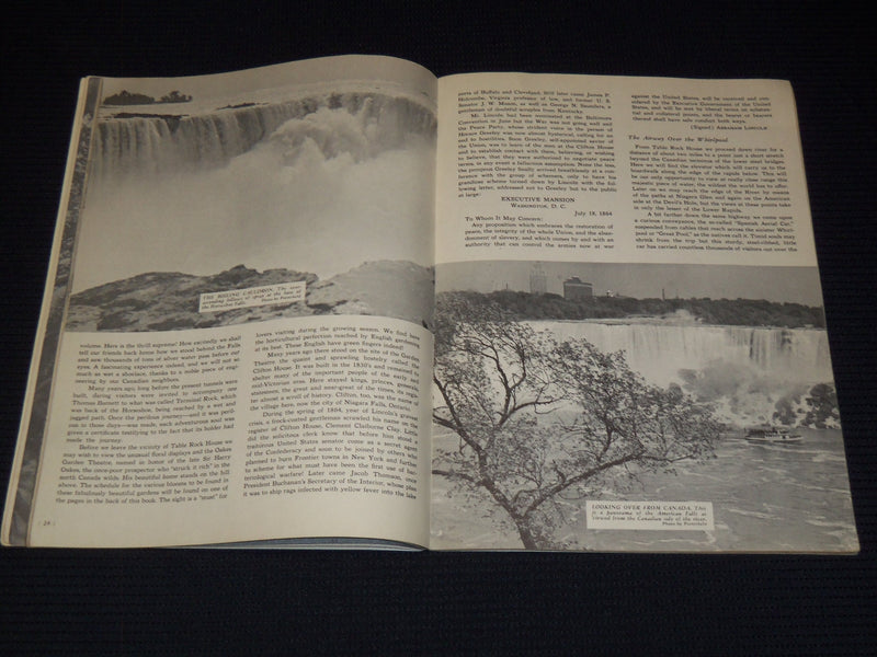 1950 THE NIAGARA STORY PICTORIAL GUIDE BY RAYMOND F. YATES - J 7933