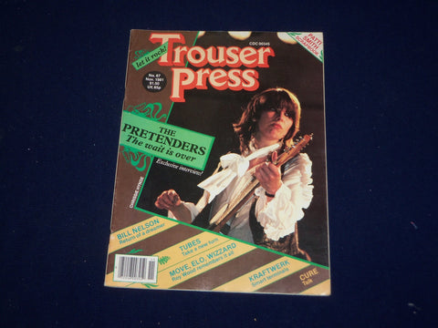 1981 NOVEMBER TROUSER PRESS MAGAZINE - THE PRETENDERS COVER - SP 9616