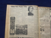 1958 JUNE 17 BOSTON RECORD AMERICAN NEWSPAPER- ADAMS TO BE HEARD TODAY - NP 6269
