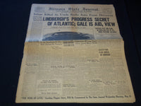 1927 MAY 21 ILLINOIS JOURNAL NEWSPAPER - LINDBERGH'S PROGRESS SECRET - NP 5818