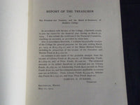 1914 BOWDOIN COLLEGE TREASURER AND FINANCE COMMITTEE - BRUNSWICK MAINE - J 4506