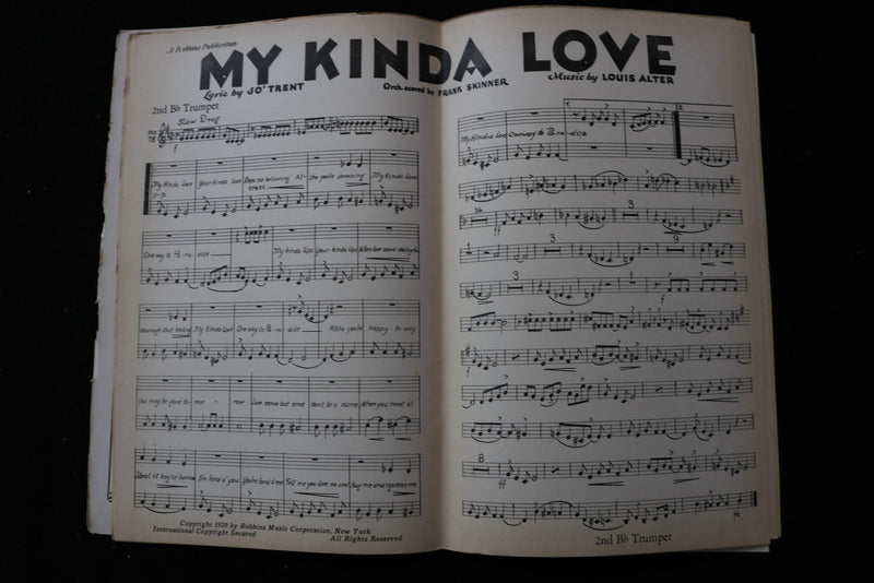 1929 MY KINDA LOVE MUSICAL SCORE MULTIPLE INSTRUMENTS-ROBBINS PUBLICATION-K 2934