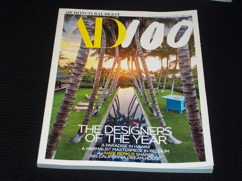 2018 JANUARY ARCHITECTURAL DIGEST MAGAZINE - DESIGNERS OF THE YEAR - E 3527