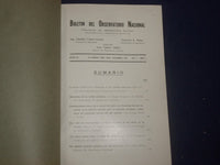 1936-1937 BOLETIN DEL OBSERVATORIO NACIONAL - LOT OF 3 - SPANISH TEXT - J 6006