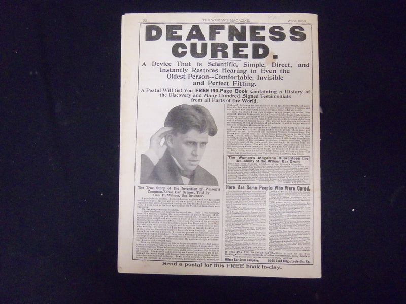 1904 APRIL THE WOMAN'S MAGAZINE - ILLUSTRATIONS, STORIES & ADS - ST 3958